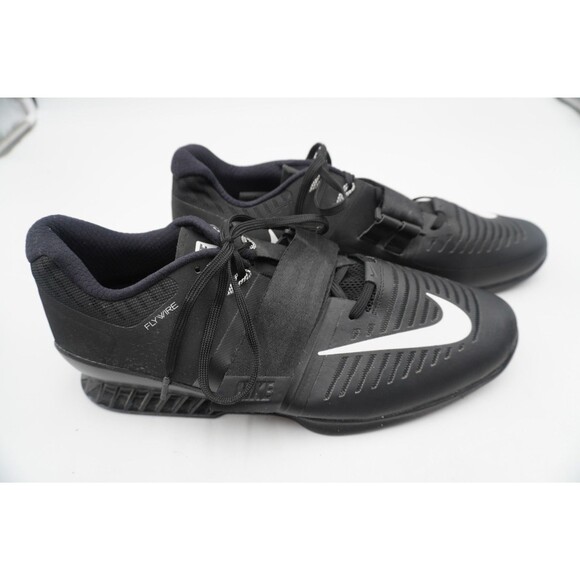 Nike Men\'s Romaleos 3 Weightlifting Shoes Black White (852933-002) Size 15